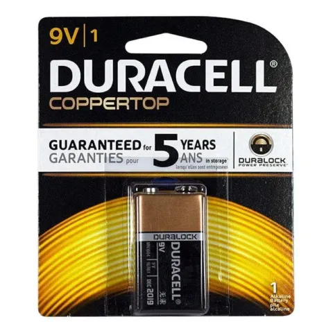 Duracell Coppertop 9V Battery – 1.00 ct