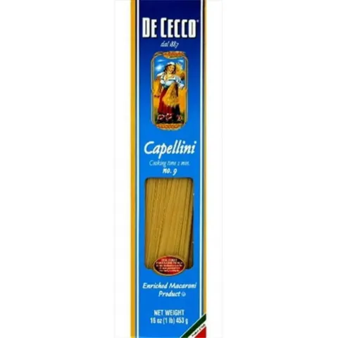 De Cecco Enriched Macaroni Product, Capellini 9 – 16.00 oz