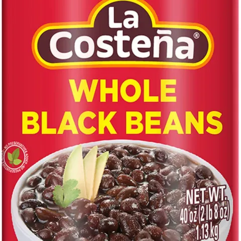 La costena, whole black beans – 40 oz