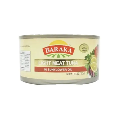 Baraka Light Meat Tuna in Sunflower Oil – 6.5 oz