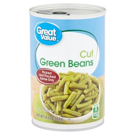 Great value Cut green beans – 14.5 oz (411 g)