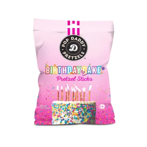 Pop Daddy Pretzels Pretzel sticks -birthday cake
