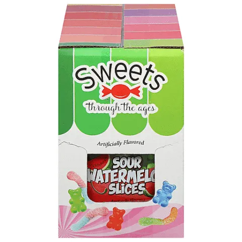 Sweets Through The Ages Sour watermelon slices – 10 oz