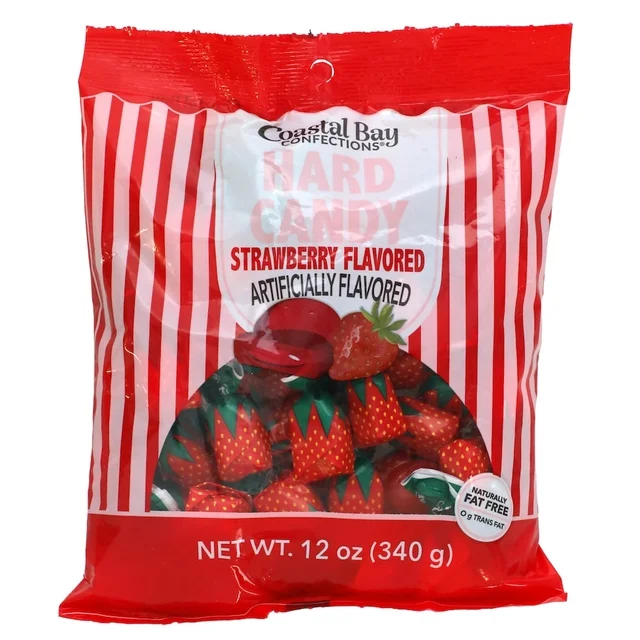 Coastal Bay Hard Candy Strawberry flavored – 12 oz