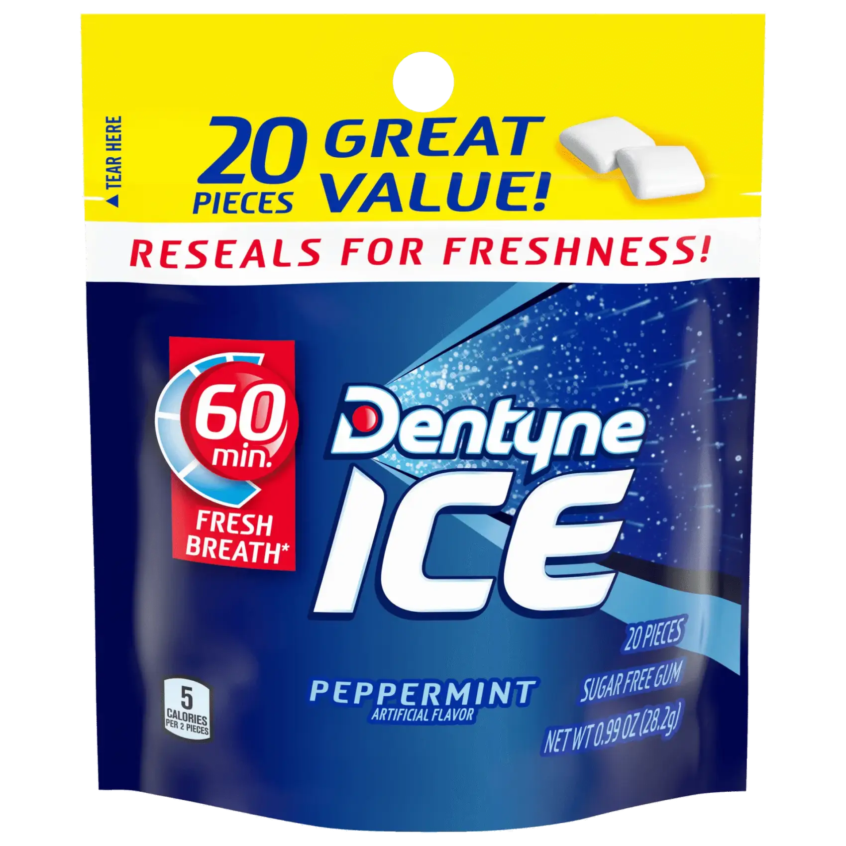 Dentyne ICE PEPPERMINT Sugarfree Gum – 20 pcs