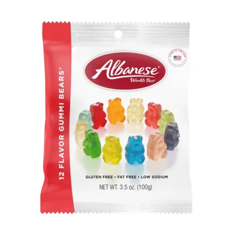 Albanese 12 Flavor Gummi Bears – 100 g