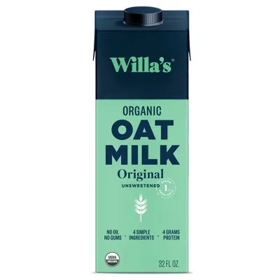 Willa Original Unsweetened Oat Milk – 32 OZ