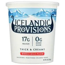 Icelandic Provisions Whole Milk Plain Skyr – 30 oz
