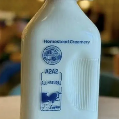 Homestead Creamery A2A2 All Natural Milk – 1/4 Galon
