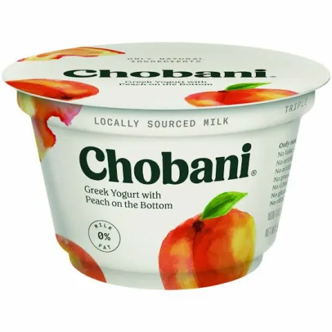 Chobani Greek Yogurt Peach on the Bottom – 5.3 Oz, 150 g