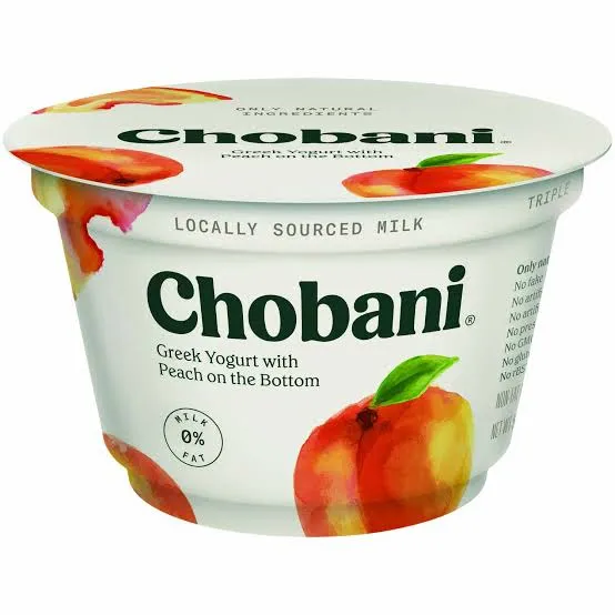 Chobani Greek Yogurt Peach on the Bottom – 5.3 Oz, 150 g