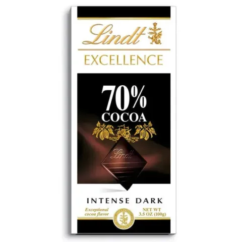 Lindt Excellence Intense Dark - 70% Cacao – 3.50 oz