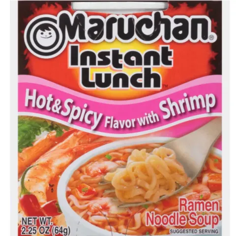 Maruchan Hot & Spicy Shrimp Flavor Ramen Noodle Soup – 2.25 OZ