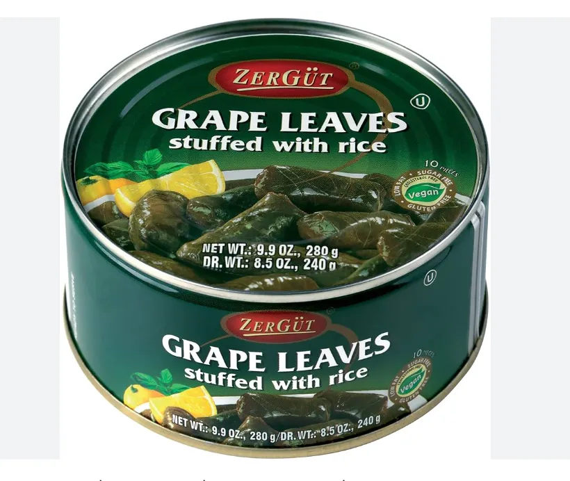 Zergut Grape Leaves Stuffed With Rice – 24 g