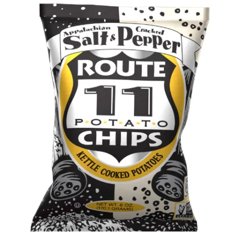 Route 11 Potato Chips Salt & Cracked Pepper Kettle-Cooked Potato Chips – 6 oz
