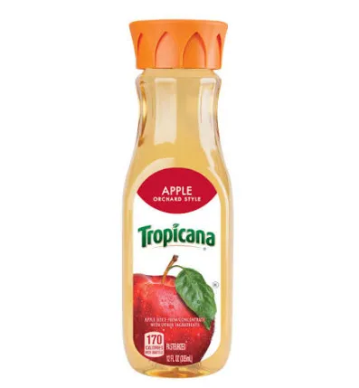 Tropicana orchard style juice apple bottle – 12 fl oz.