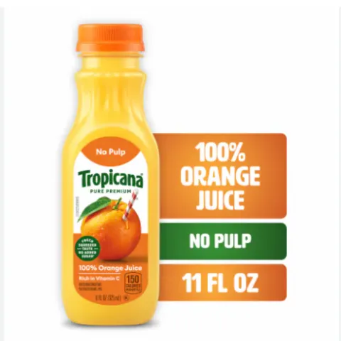 Tropicana Pure Premium Orange Juice Original No Pulp – 355 ml