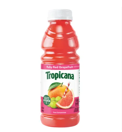 Tropicana Ruby red grapefruit juice drink – 15.20 OZ