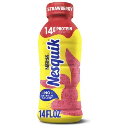 Nestlé Nesquik Strawberry Lowfat Milk – 14 fl oz (414 ml)