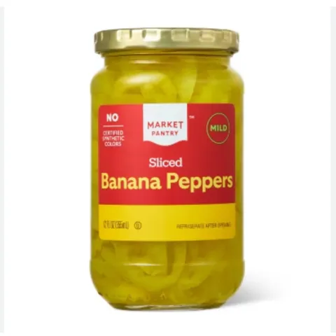 Banana Pepper Mild Sliced – 12 oz