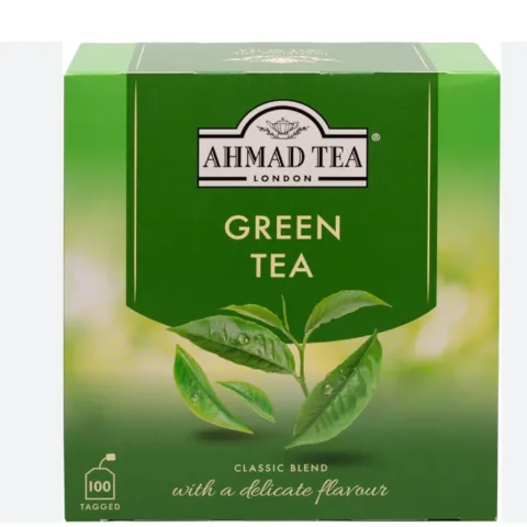 Ahmad Tea London Green Tea - Tagged Bags – 100 pcs