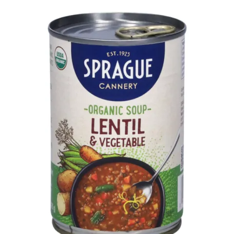 Sprague Cannery Organic Soup Lentil & Vegetable
