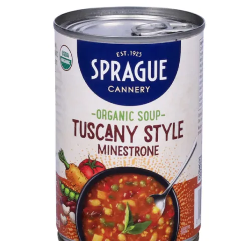 Sprague Tuscany Style Minestrone organic soup