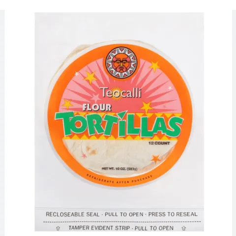 Teocalli Flour Tortillas – 16 oz, 457 g
