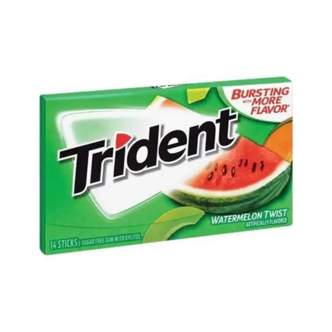 Trident Watermelon Twist Sugar-Free Gum – 14 Sticks