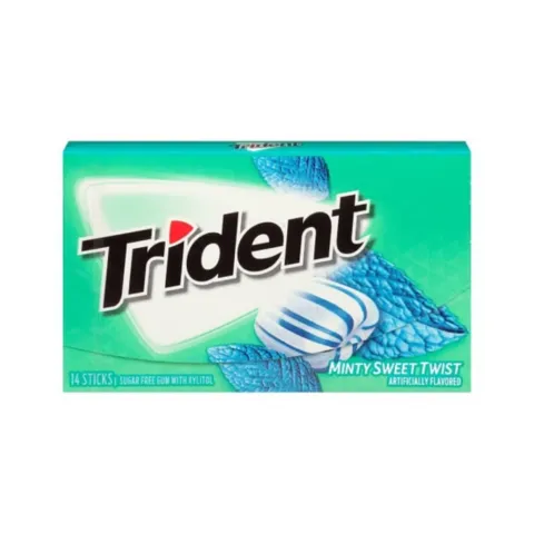Trident Minty Sweet Twist Sugar-Free Gum – 14 Pieces