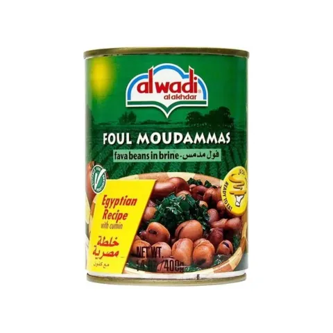 Al Wadi Foul Moudammas Egyptian-Style Fava Beans – 400 g