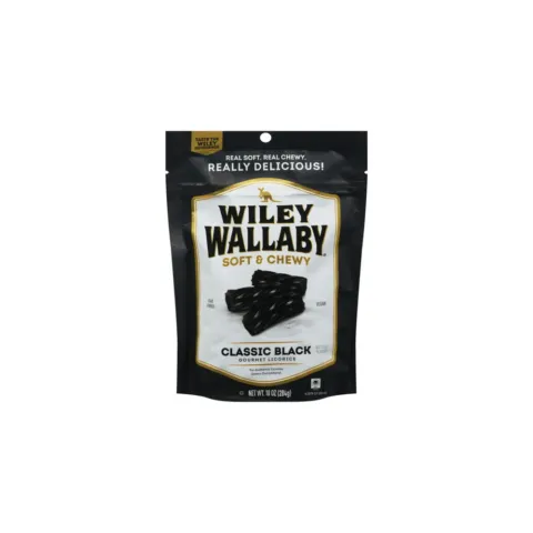 Wiley Wallaby Australian style black licorice australian style – 4 oz