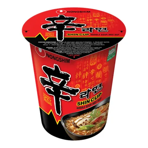 Nong Shim Shin Cup Noodle Ramen with chili Oil – 101 g