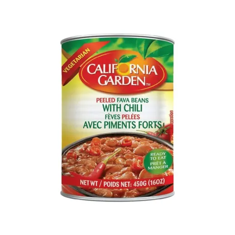 California Garden Peeled Fava Beans with chilli – 450 g