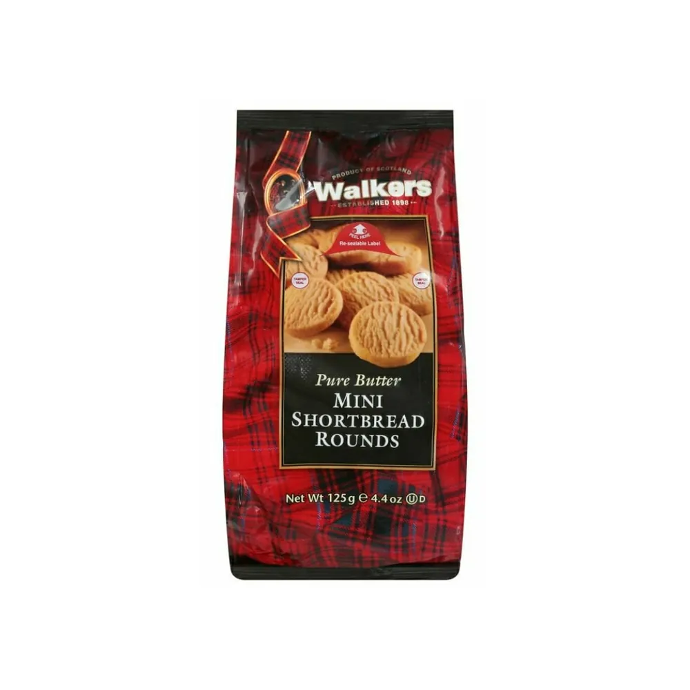 Walkers Pure Butter mini shortbread rounds – 125 g