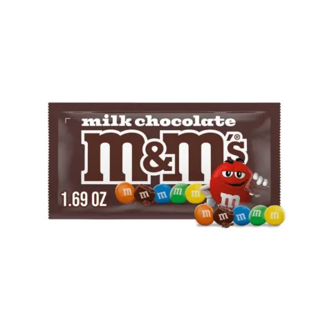 M&M's Milk Chocolate Candy, Full Size – 1.69 oz