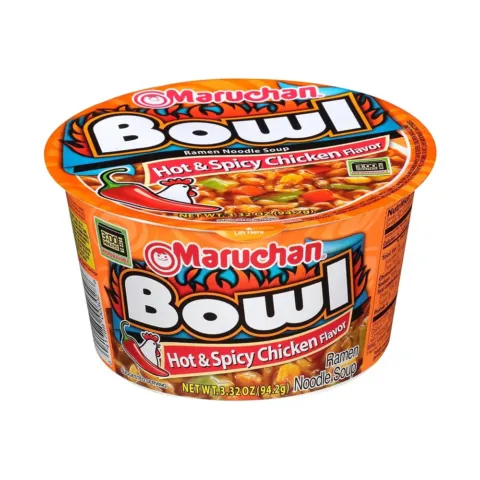 Maruchan Bowl Hot & Spicy Chicken Flavor – 3.32 oz