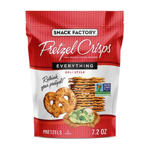 Snack Factory Pretzel Crisps Everything - Deli Style – 7.20 oz