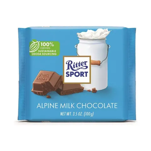 Ritter Sport Alpine Milk Chocolate – 3.50 oz