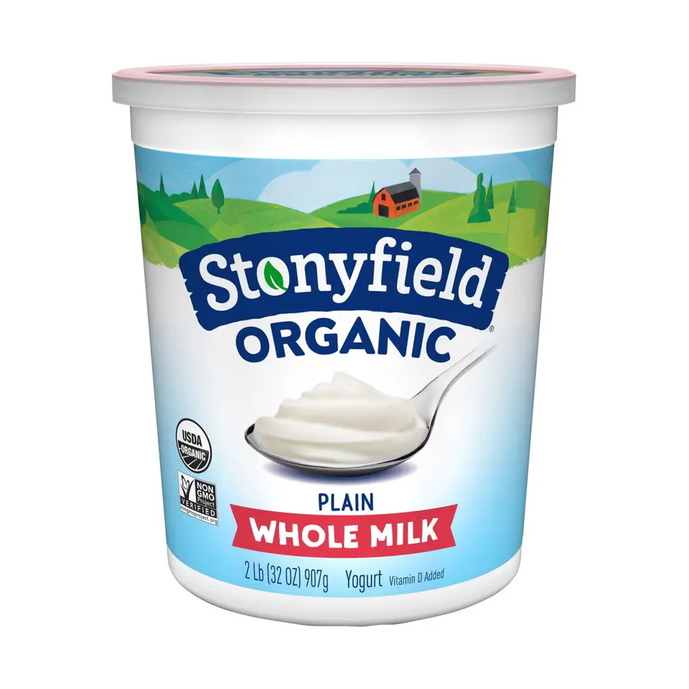 Stonyfield Farm Whole Milk Smooth & Creamy Plain – 32.00 oz