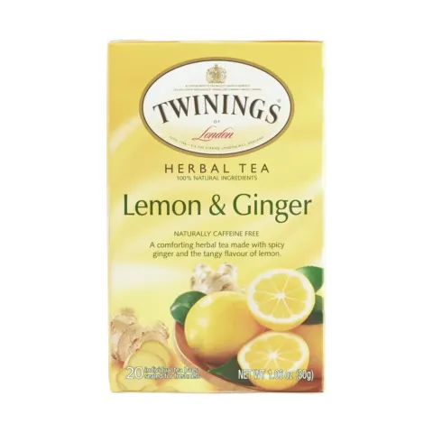 Twining's of London Herbal Revive Lemon & Ginger Caffeine Free 20 Ct – 1.06 oz