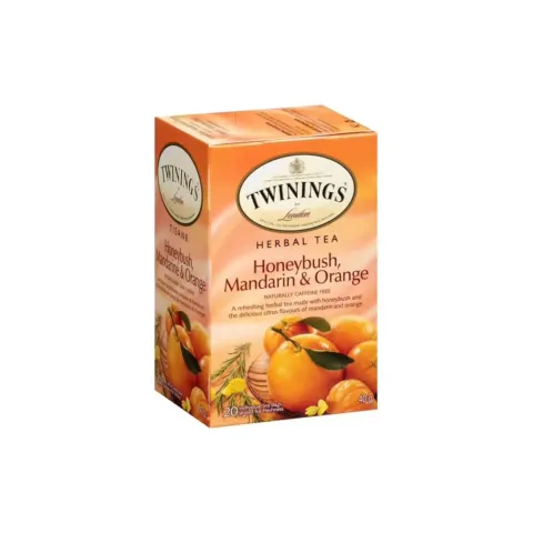 Twining's of London Herbal Unwind Honeybush Mandarin & Orange 20 Ct – 1.41 oz
