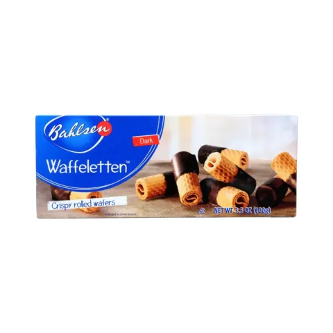 Bahlsen Wafer Rolls, Dark Chocolate Dipped, Waffeletten – 3.50 oz