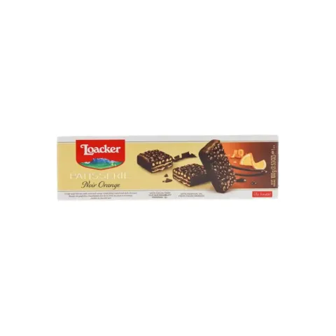 Loacker Biscuits, Noir Orange – 3.53 oz