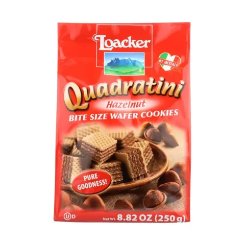 Loacker Bite Size Wafer Cookies, Hazelnut – 8.82 oz