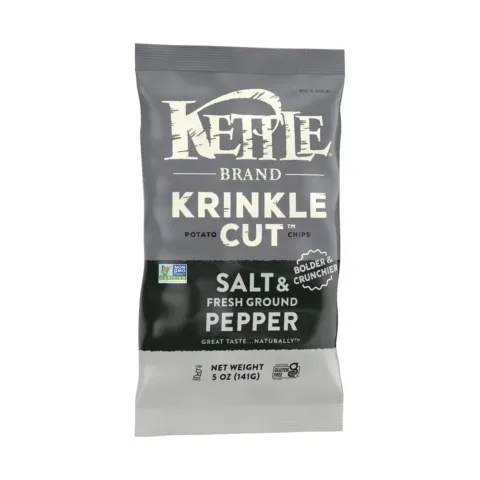 Kettle Brand Krinkle Cut Salt & Fresh Ground Pepper – 5.00 oz