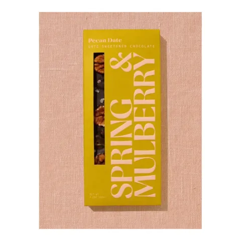 Spring & Mulberry Pecan Date Chocolate – 2.1 oz