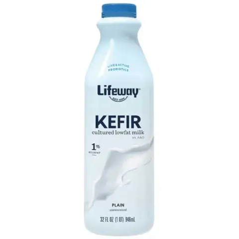 Lifeway Kefir Cultured Milk, Lowfat, Plain – 32.00 oz