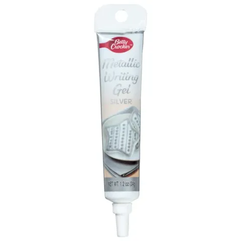 Betty Crocker Metallic Writing Gel Silver – 1.2 oz